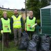 Helping clean up Stradbally